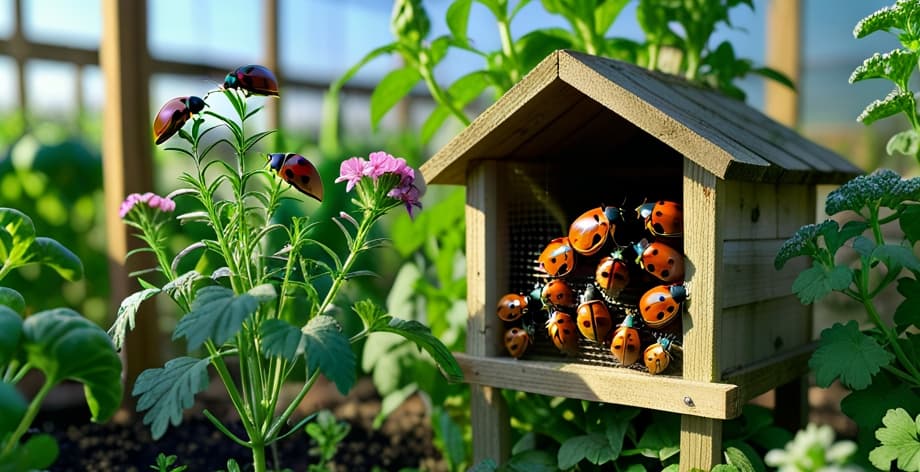 Cómo atraer mariquitas al huerto de forma natural