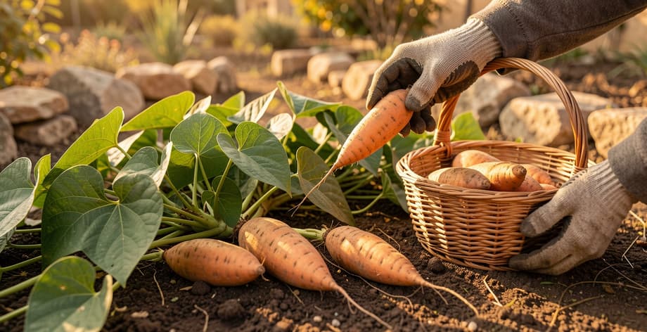 Cuándo cosechar boniatos y cómo curarlos