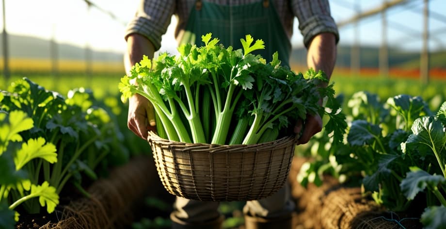 Época de cosecha de apio: Señales de madurez y mejor momento