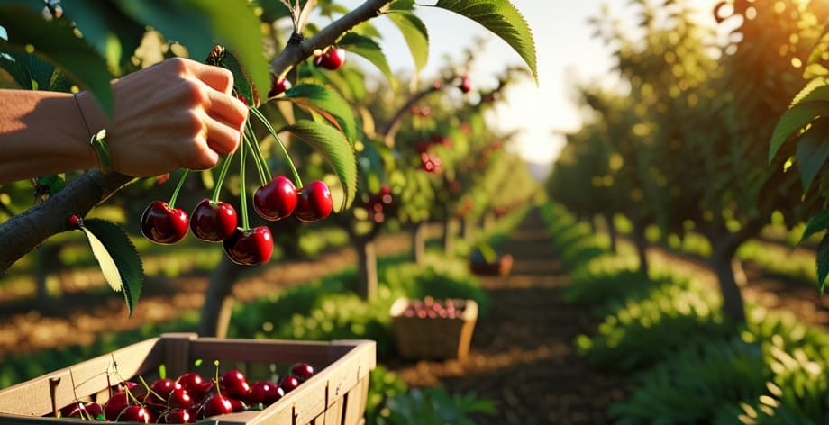 Cuándo cosechar cerezas: señales de madurez y mejor época