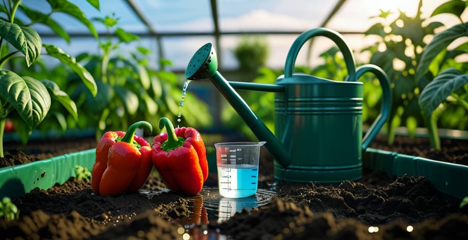 Cómo regar pimientos: guía completa