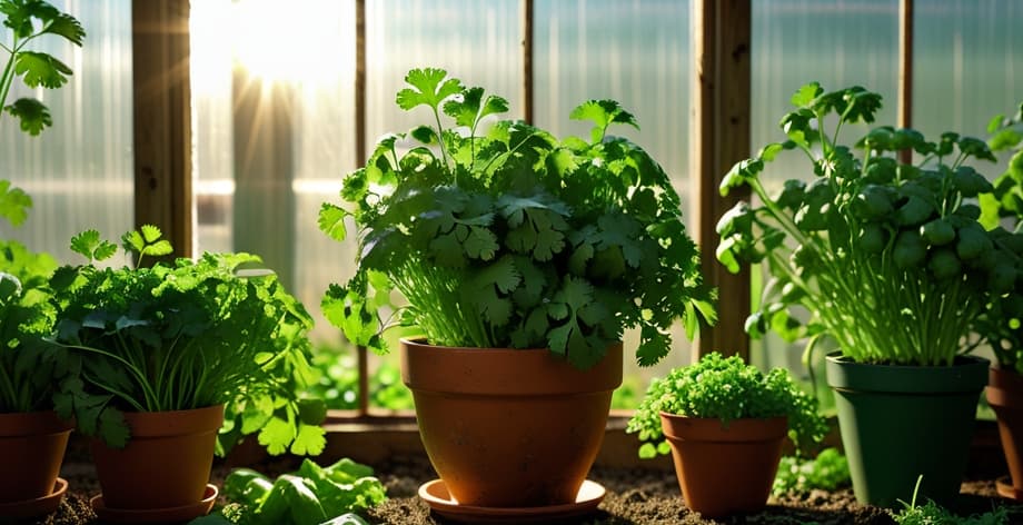 Cuánta luz necesita el cilantro: guía completa