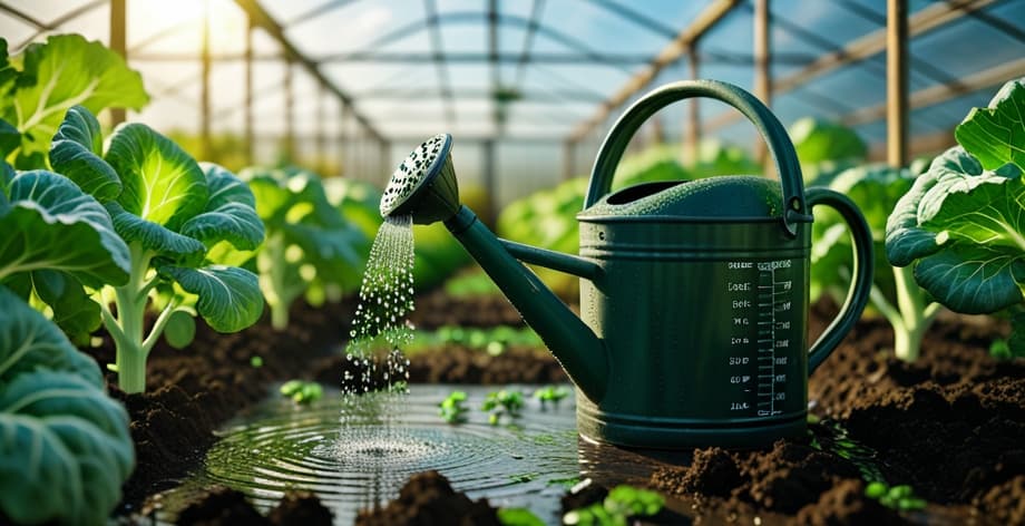 Cómo regar coles del huerto