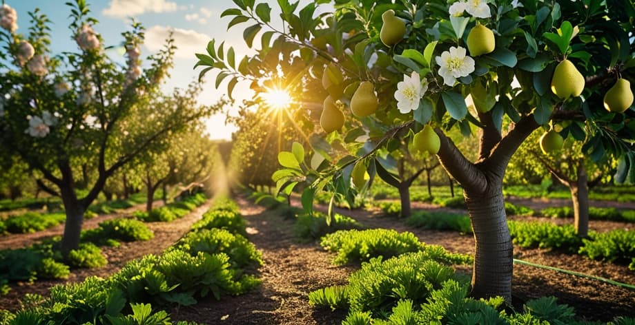 Cuánta luz necesita el peral: guía completa