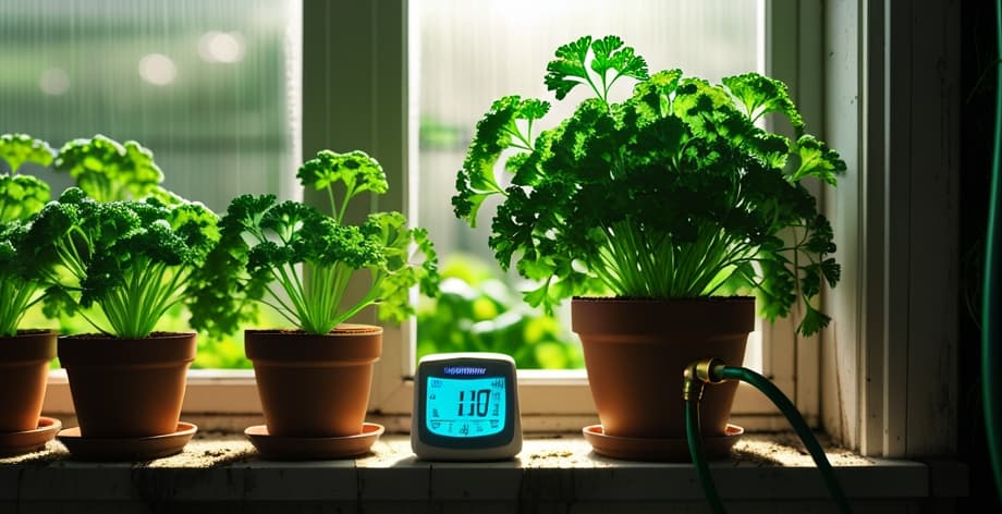 Cuánta luz necesita el perejil: guía completa