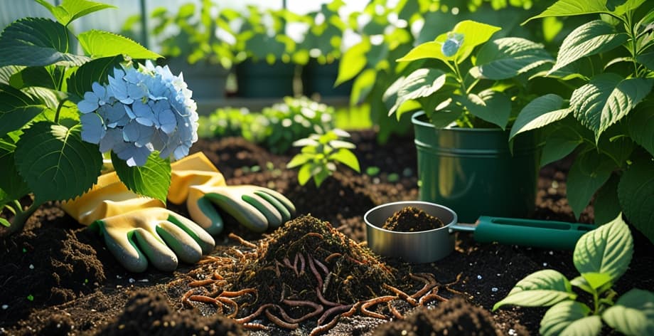 Fertilizar hortensias con humus de lombriz: Guía completa y dosis