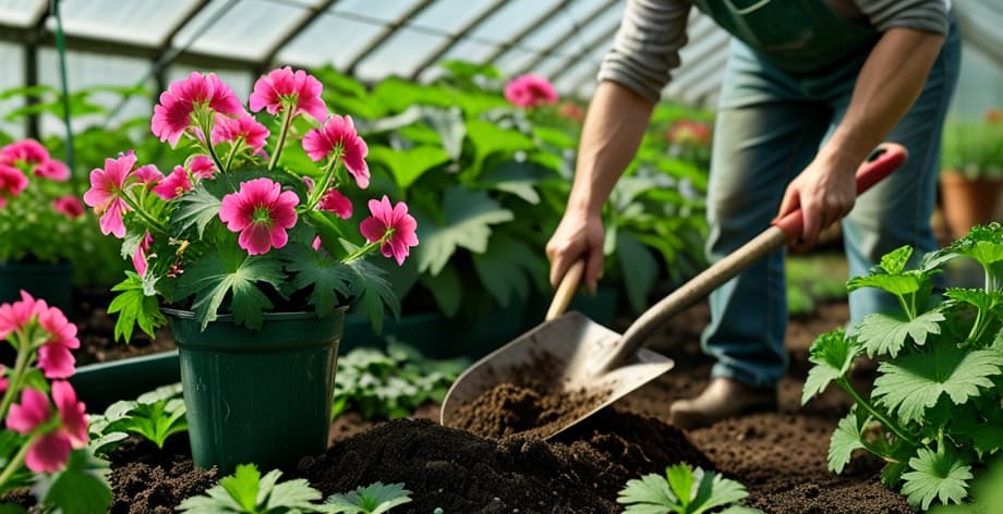 Como usar abono orgánico en geranios: guía práctica