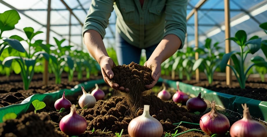 Cómo usar compost en cebollas del huerto