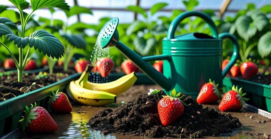 Fertilizar fresas con cáscara de plátano: Guía completa y dosis