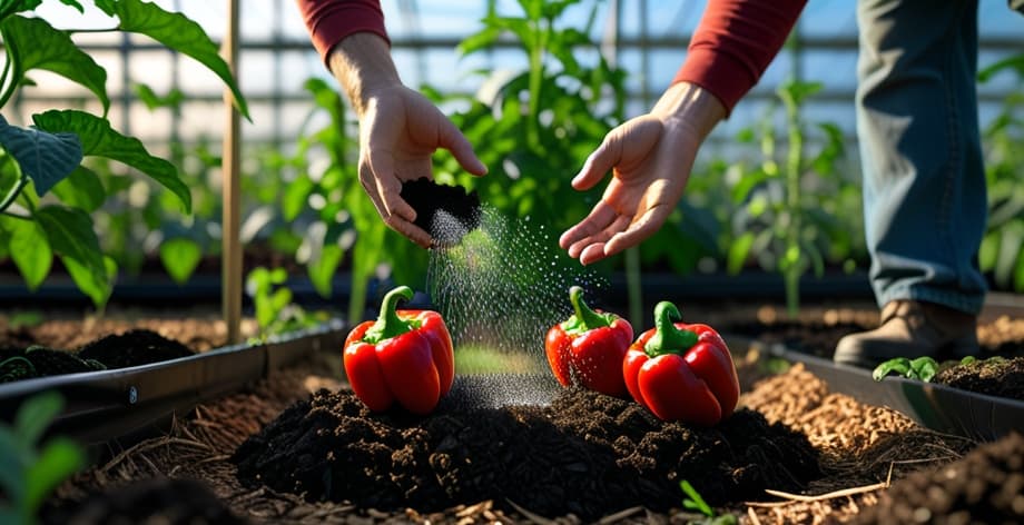Cómo fertilizar pimientos con compost