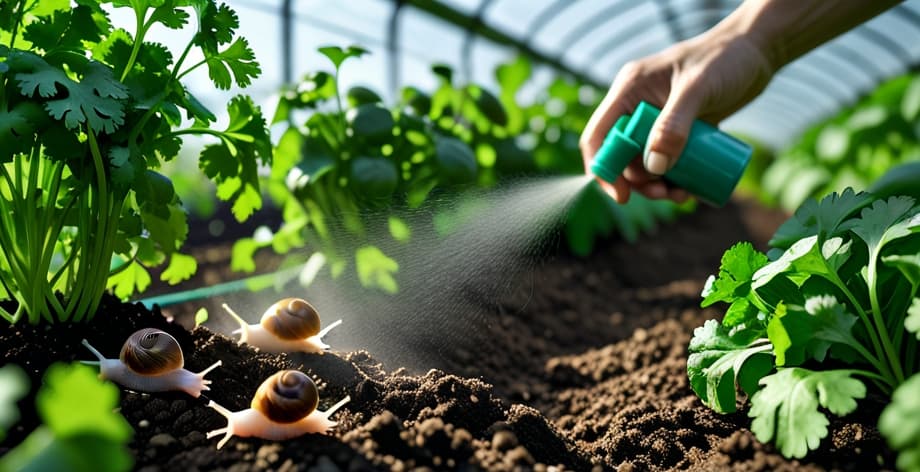 Cómo eliminar caracoles en cilantro: Métodos ecológicos efectivos