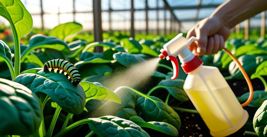 Cómo eliminar orugas en espinacas: métodos ecológicos efectivos