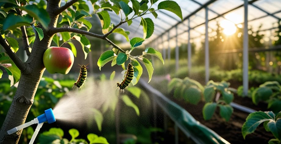 Cómo eliminar orugas en manzanos