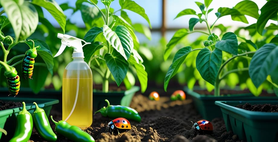 Cómo eliminar orugas en pimientos