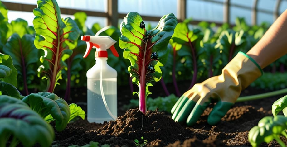 Cómo eliminar orugas en acelgas del huerto