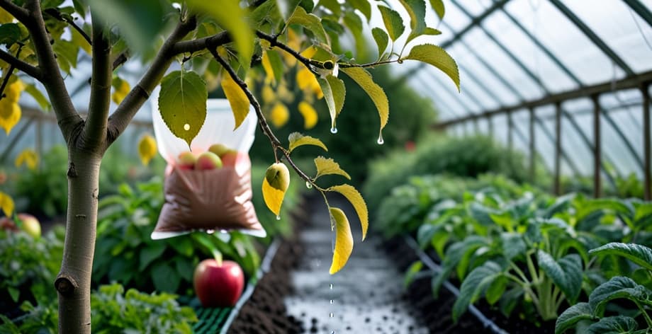 Manzano con caída prematura de hojas: causas y soluciones