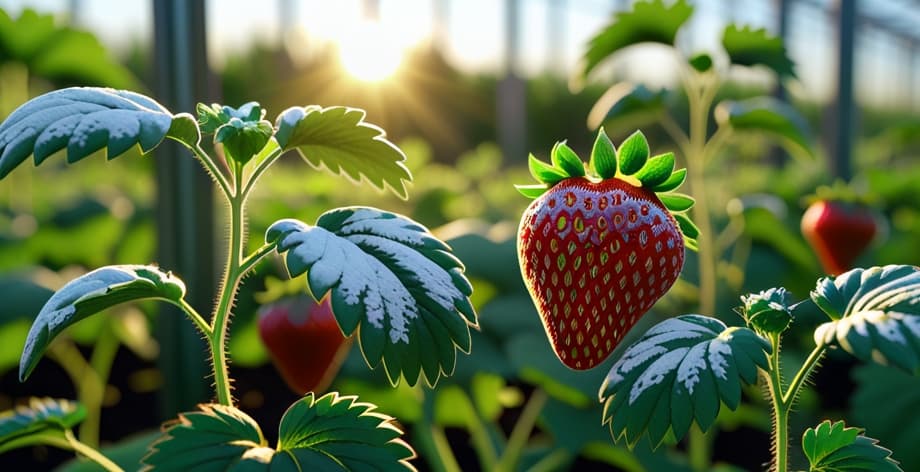 Fresa con oidio: causas y soluciones efectivas