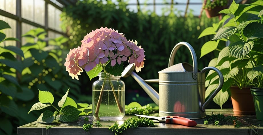Hortensia con marchitamiento: cómo recuperarla