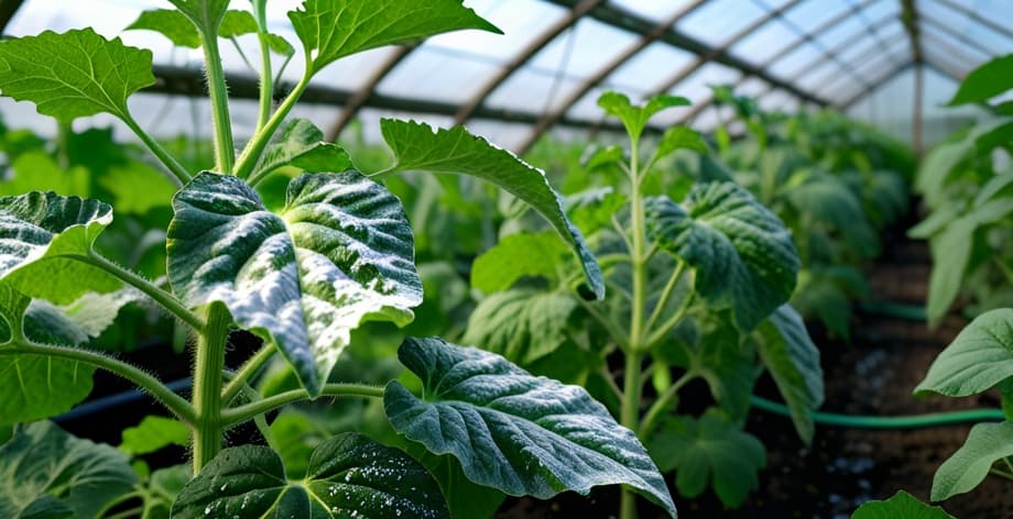 Pepino con oidio: causas y soluciones efectivas