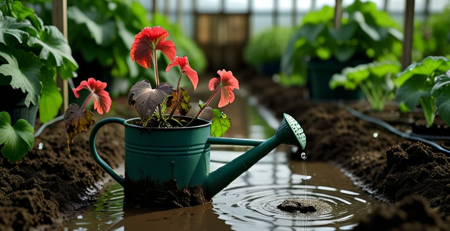 Geranio con exceso de riego: causas y soluciones efectivas