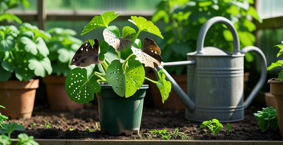 Geranio con hojas agujereadas: causas y soluciones efectivas