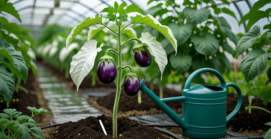 Berenjena con hojas blancas: causas y soluciones efectivas