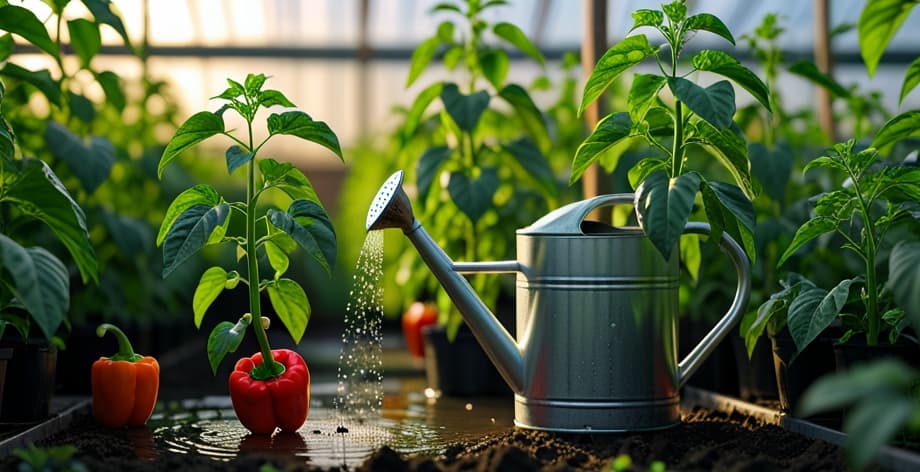 Pimiento con hojas marrones: causas y soluciones