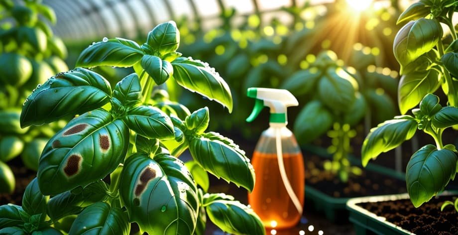 Albahaca con manchas en hojas: causas y soluciones efectivas