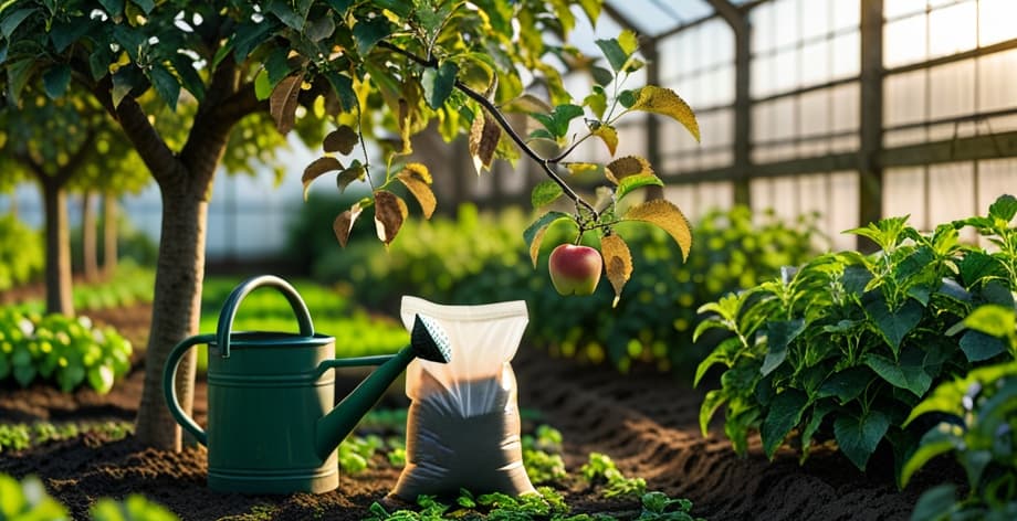 Manzano con hojas marrones: causas y soluciones efectivas