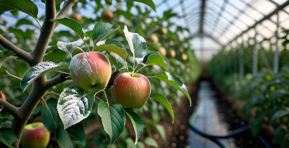 Manzano con oidio: causas y soluciones efectivas