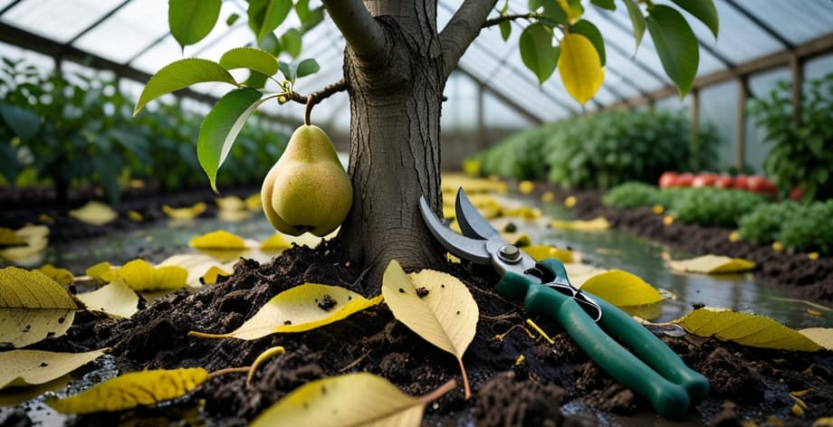 Peral con hojas caídas: causas y soluciones efectivas