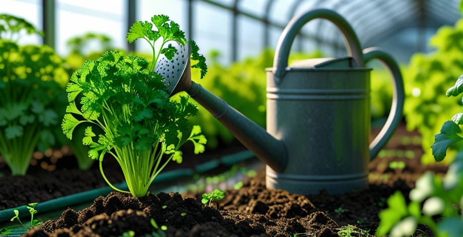 Perejil con hojas amarillas: causas y soluciones