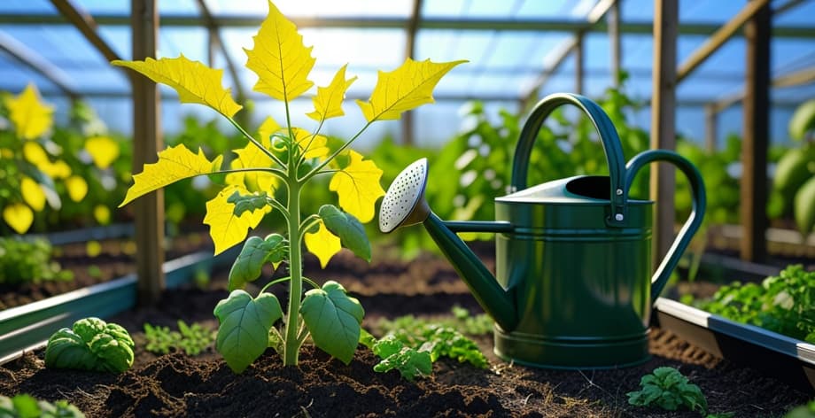 Por qué mi berenjena tiene hojas amarillas