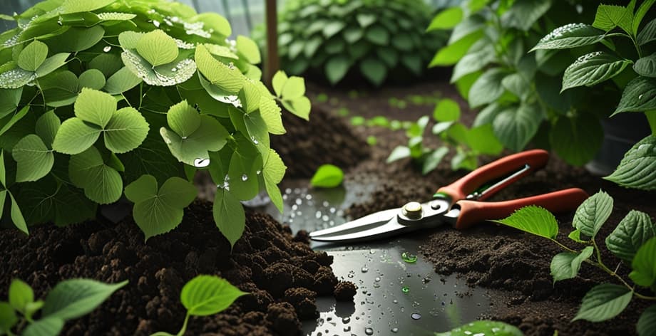 Por qué se caen las hojas de hortensia