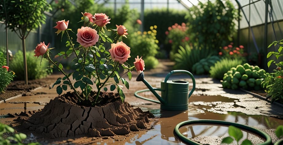 Rosal con falta de agua: causas y soluciones efectivas