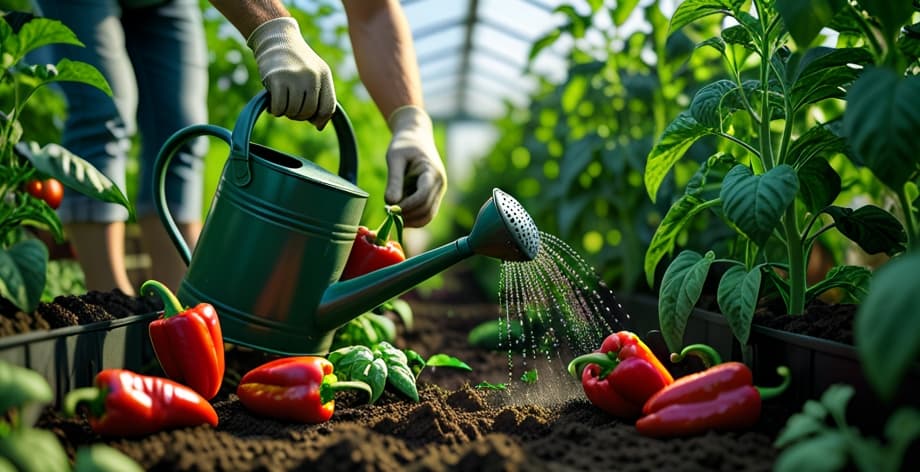 Cómo evitar que se caigan los pimientos antes de madurar